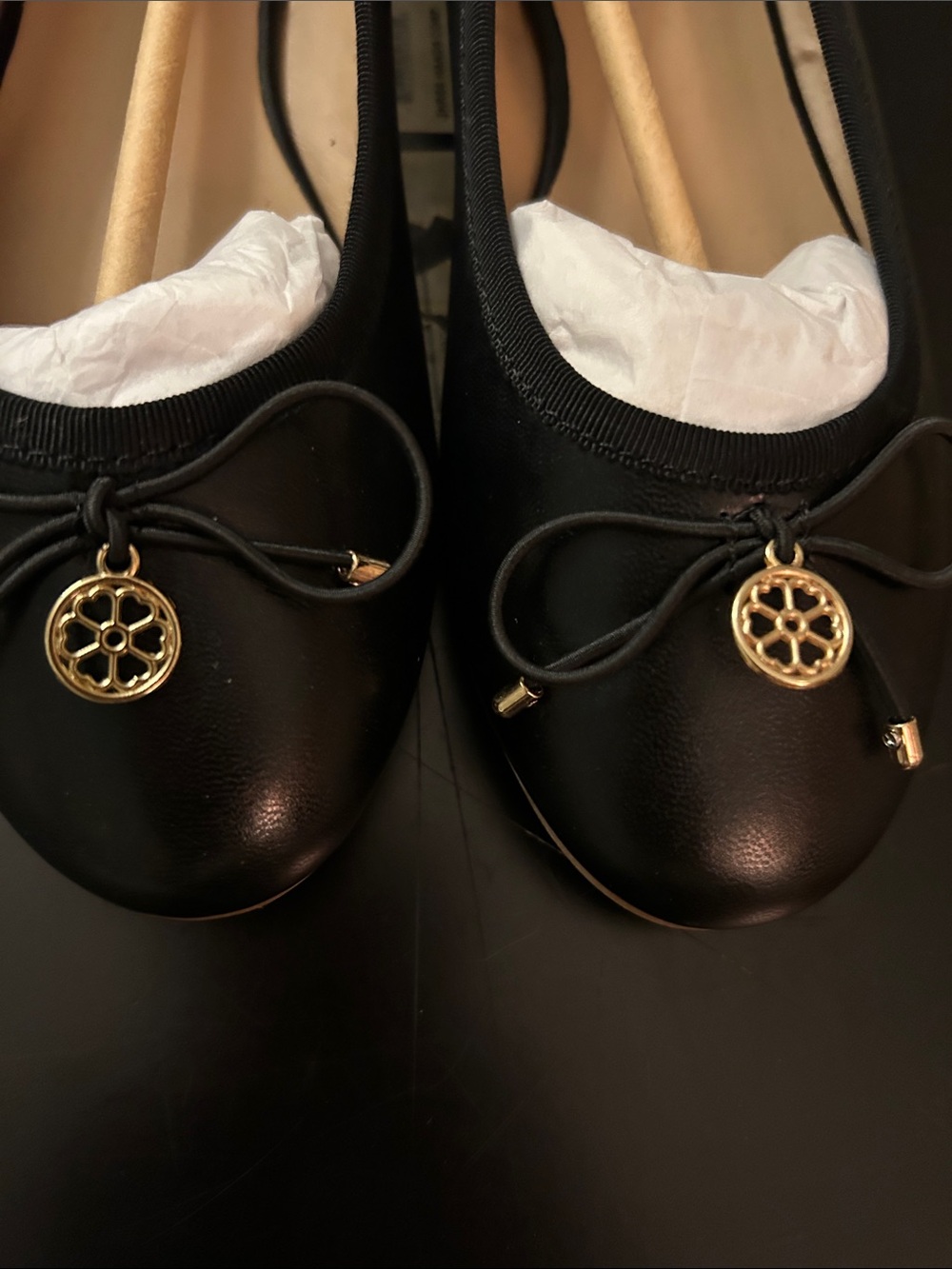 Avon Black Ballet Flats with Gold Charm Have 2 pairs - Picture 7 of 7